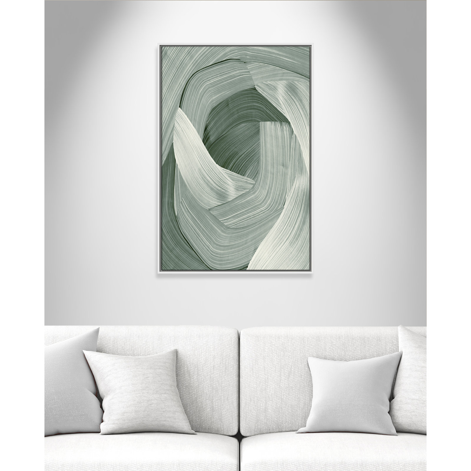 White , 37.5" H x 25.5" W