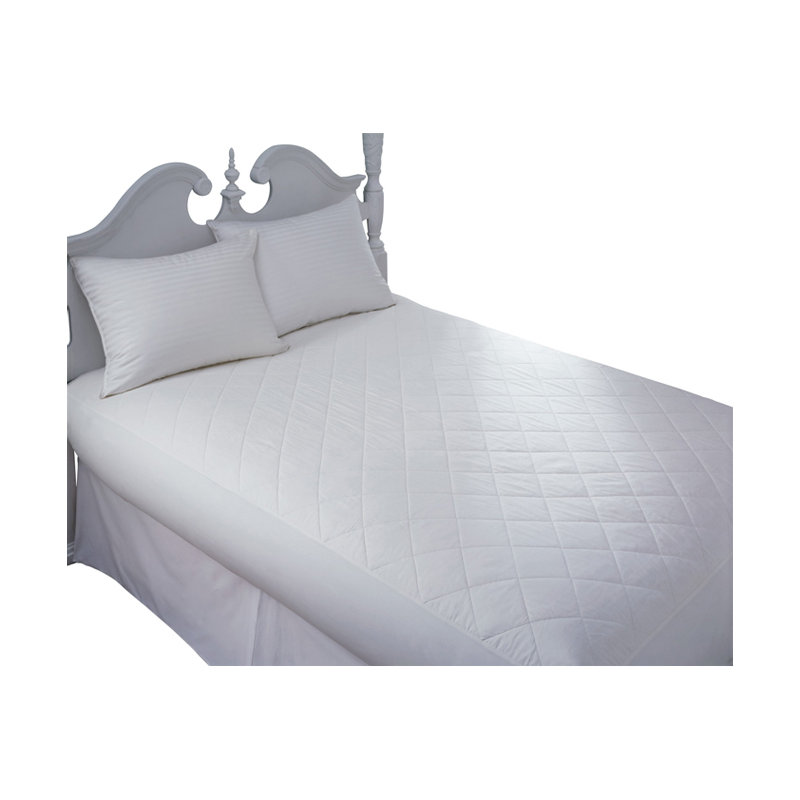 Adorian Cotton Polyester Mattress Pad, King, 0.25"