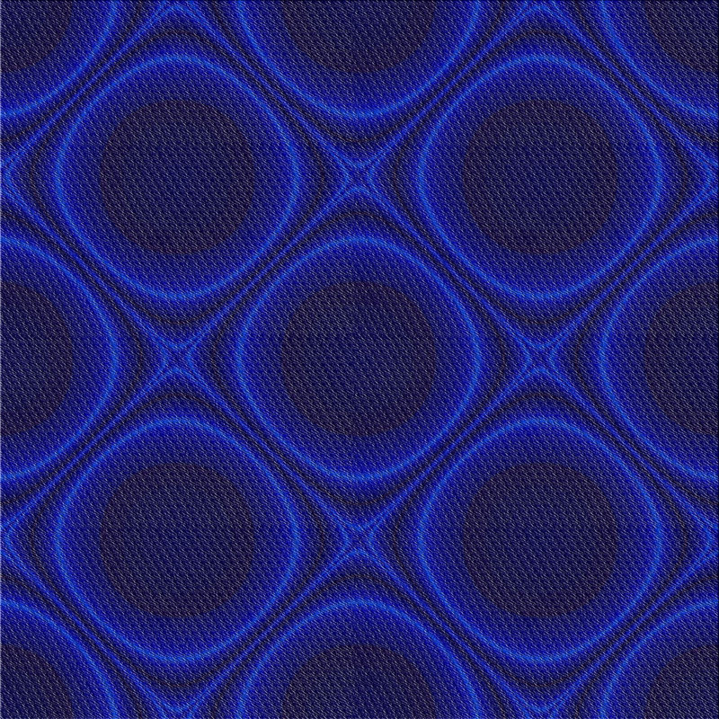Tapis de zone indigo à motifs, Carré 8 pi