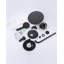 9-Spray 12 In. Dual Shower Head And Handheld Shower Head Wall Mounted With 1.8 GPM In Matte Black