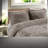 Cozy Shaggy Fur Bedding Set, Polyester Comforter For Modern Bedroom