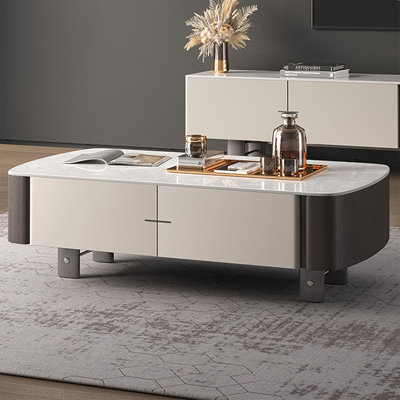Table basse rectangulaire en bois manufacturé