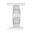 Saundra 23'' Tall Pedestal Glass Living Room End Table