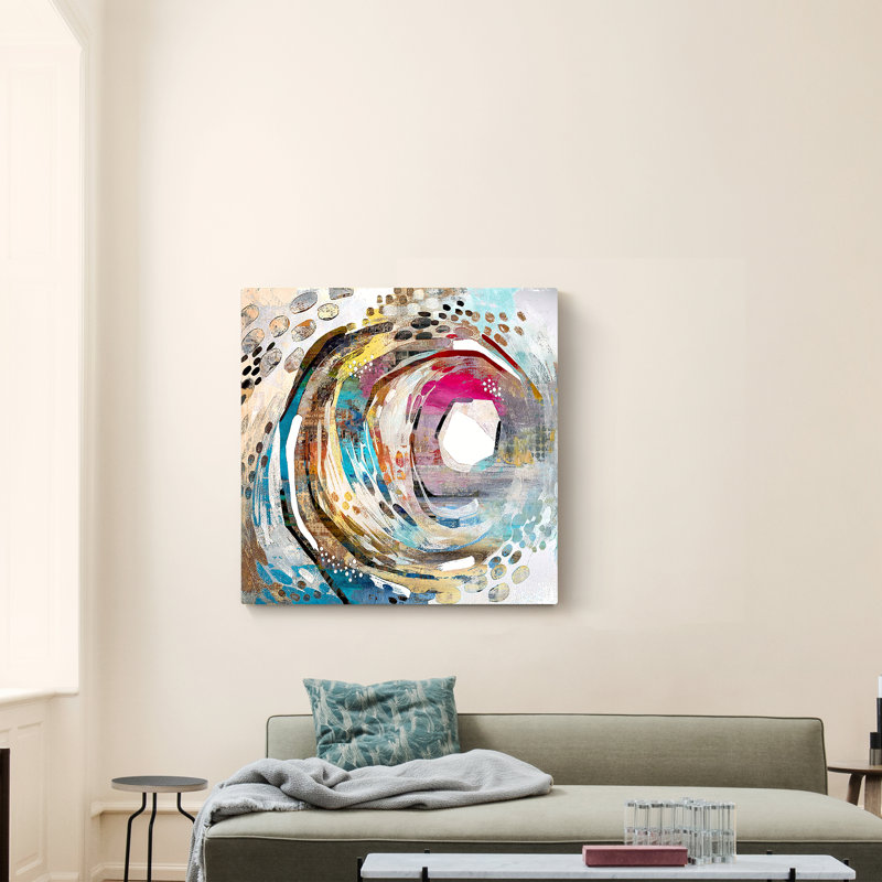 City Lights II - peinture sur toile tendue, H 8 po x l 8 po