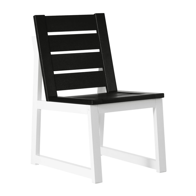 Chaise d'appoint pour l'extérieur, Noir