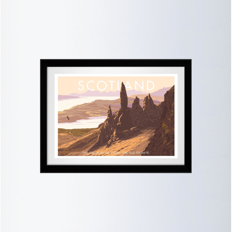 Scotland 5 by Stephen Millership - Print, Black, 33.5cm H x 43.5cm W x 2.2cm D