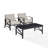 Mosier 2 - Person Patio Conversation Set with Cushions-1868461754