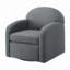 Fauteuil d'appoint pivotant-611063042