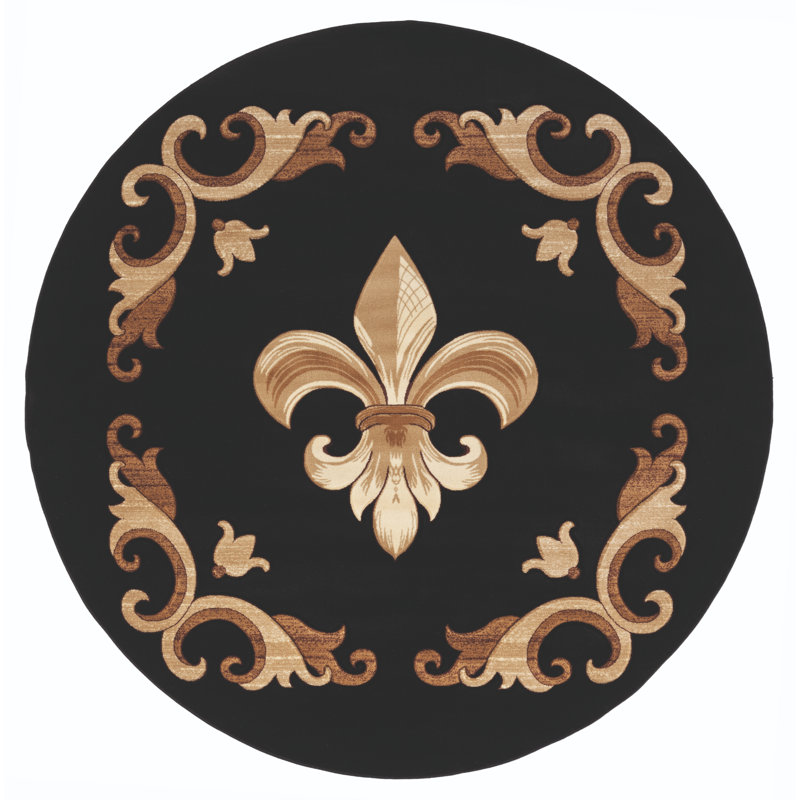 Rische Indoor Rug, Round 7'10"