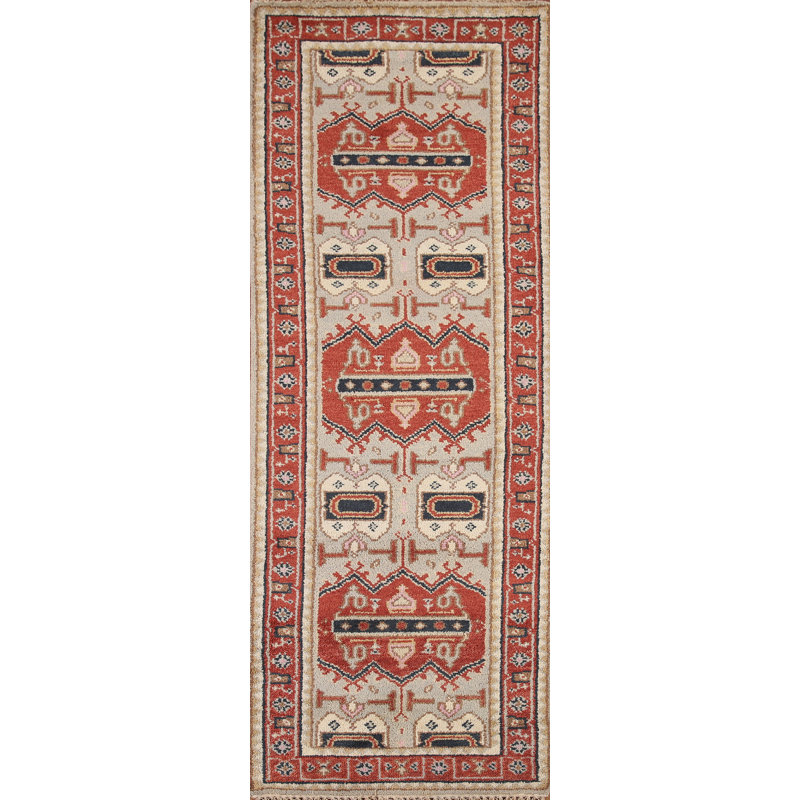 Tapis de couloir oriental géométrique 3x8