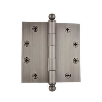 4.5'' x 4.5'' Brass Butt Bearing Hinge