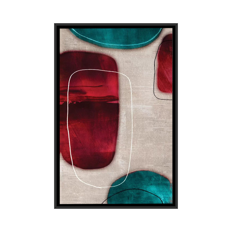 «Cherry Shades II» par Tom Reeves - impression sur toile tendue, H 60 po x l 40po x P 1,5 po, Toile avec cadre noir