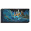 Art mural en métal luxueux «Waves Of Light Over Los Angeles» par Ann Klee, 24 po x 12 po