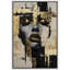 «Elegance Abstract Gold Portrait of Glam», reproduction d'art sur toile encadrée-107907517-107907514