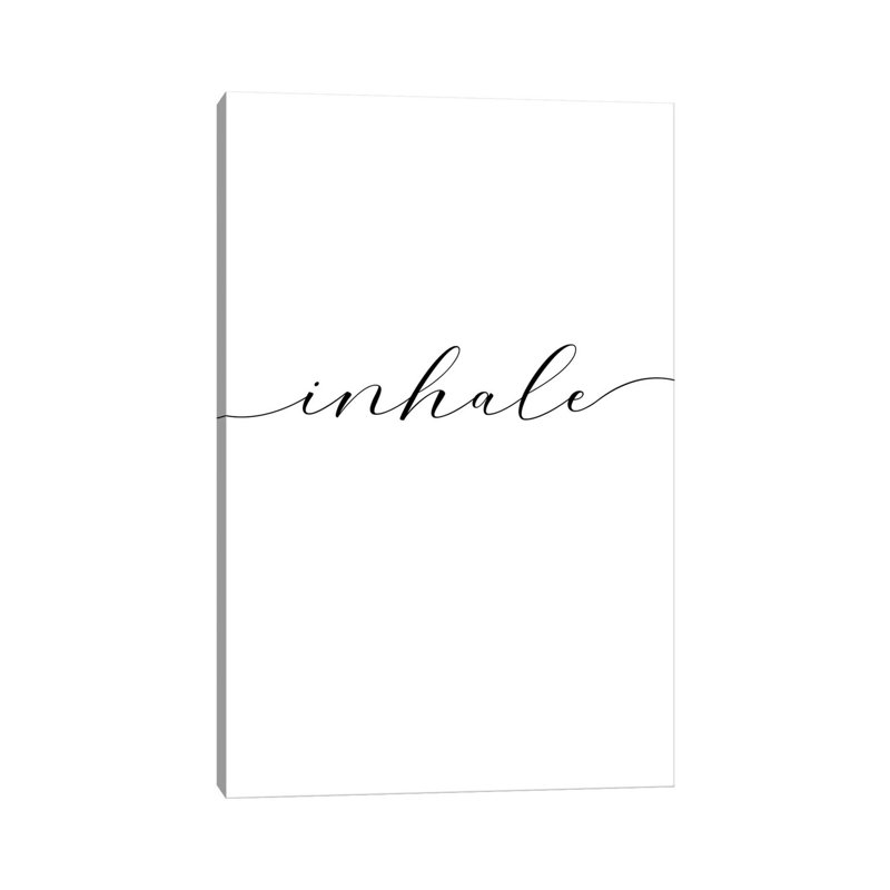 Inhale - Wrapped Canvas Print, 20.32 cm H x 30.48 cm W