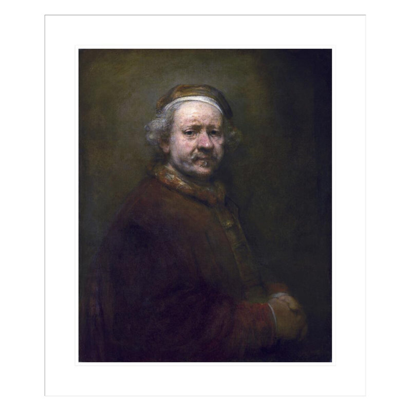 Autoportrait à l'âge de 63 ans par Rembrandt van Rijn - Estampe numérique encadrée, H 27,52 po x l 23,5 po