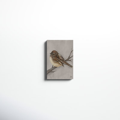 «Winter Bird III», peinture sur toile