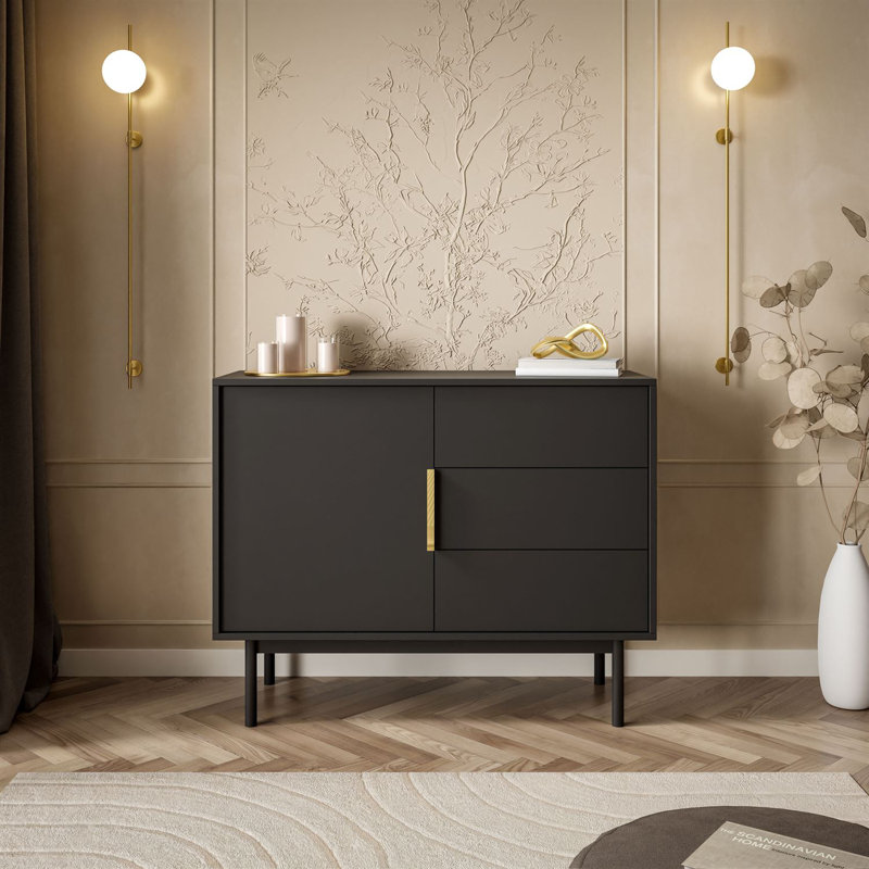 104cm Sideboard, Black