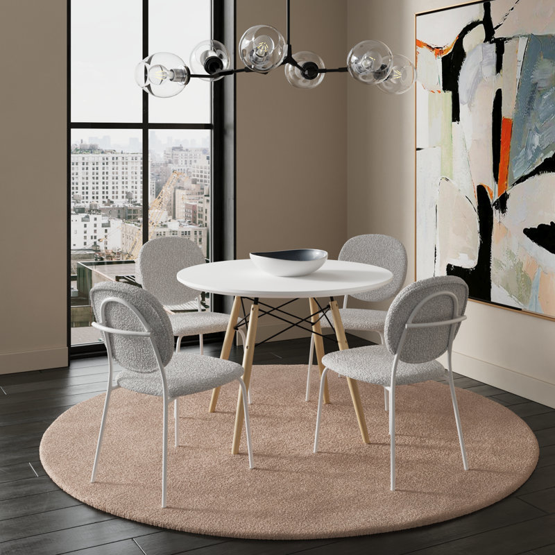 Chanston 4 - Person Dining Set, White