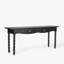 Spindle Console Table - Black
