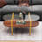 Oval Glass Coffee Table-159074054-159074055