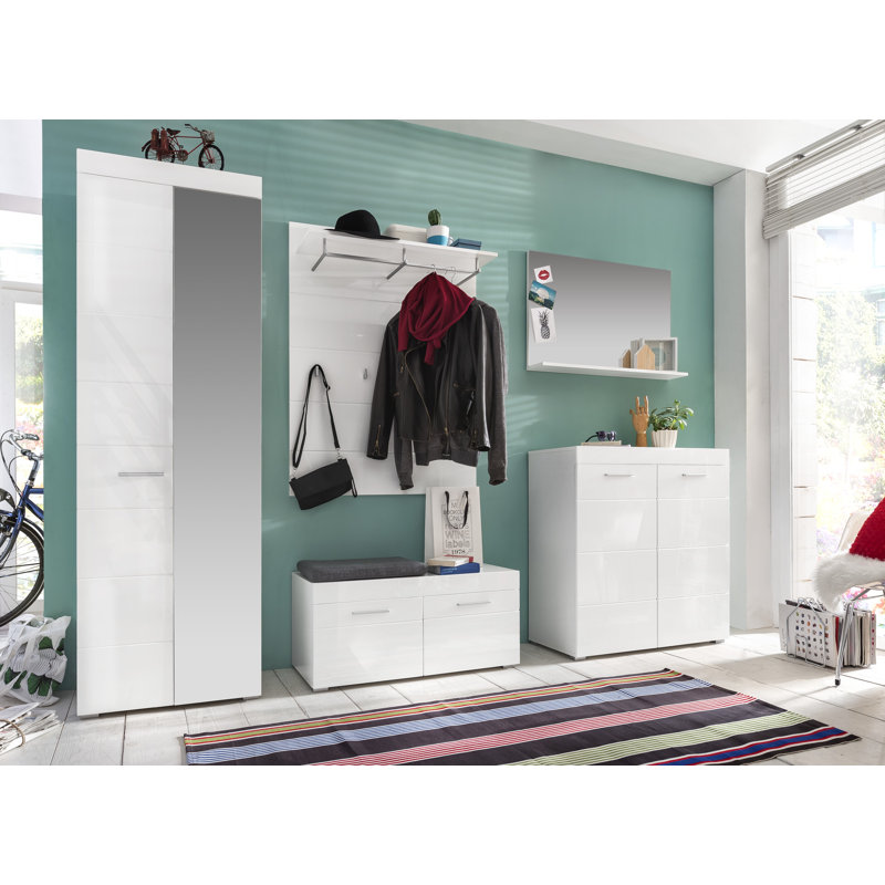 Asberry Wall Mirror with Shelves