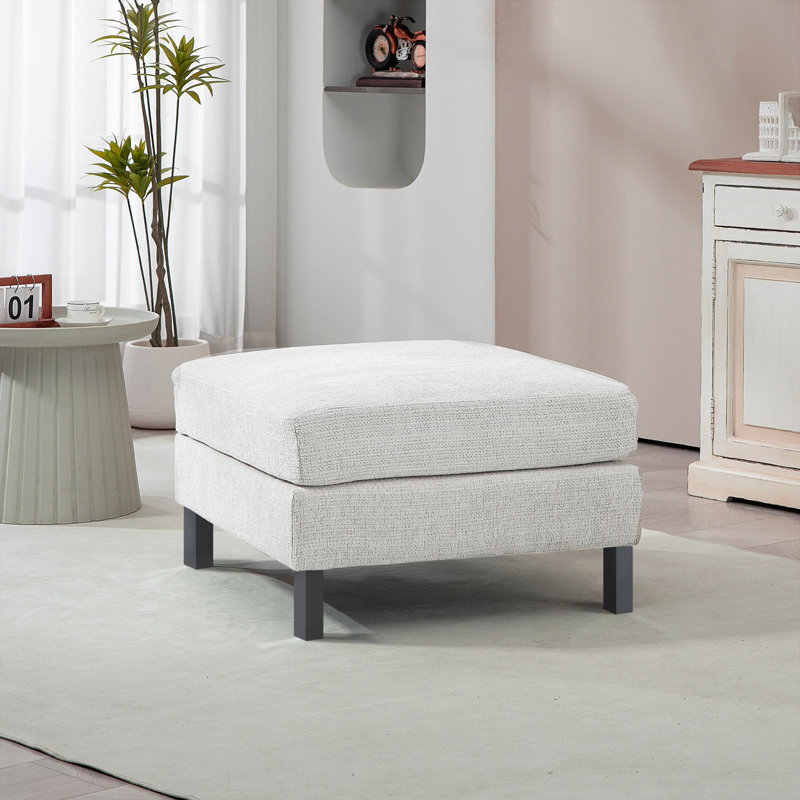 Module for Modular Sectional Sofa, Ottoman with Wood Legs and Pocket Spring