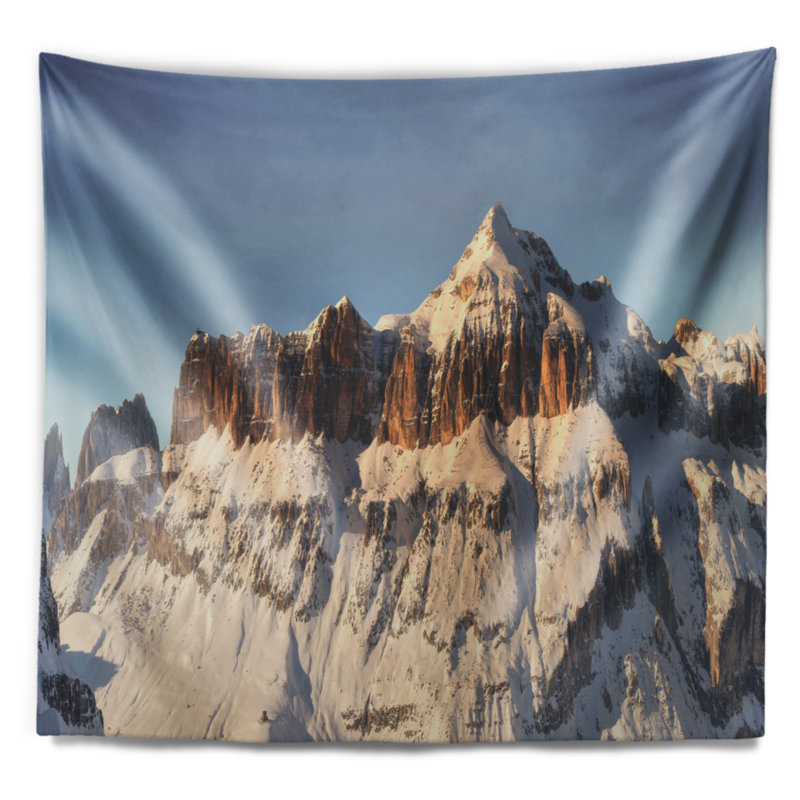 Paysage avec ciel couvert sur les Alpes italiennes, H 32 po x l 39 po