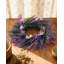Couronne de lavande artificielle pour porte d'entrée - 20 po printemps fleurs sauvages - décoration maison et porche - décorations mauves