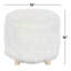 Tabouret en polyester avec fausse fourrure-76953311