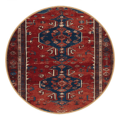 Machine Washable Turkish Brown Area Rug