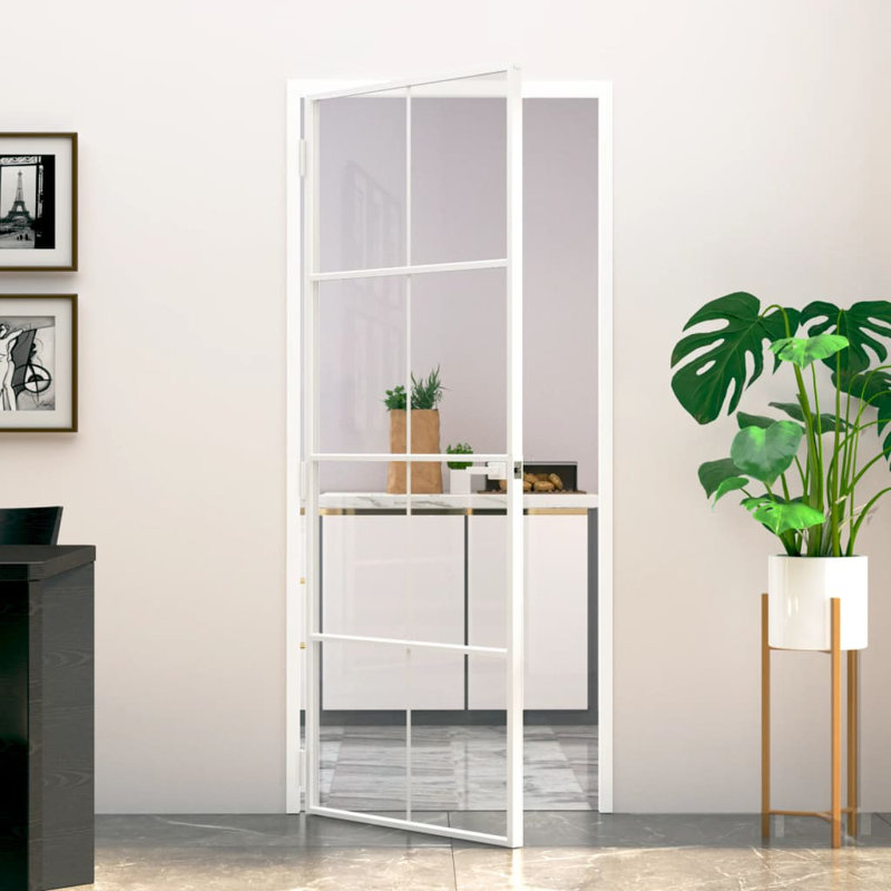 Latieka Ebern Designs Glass French Door, 201.50cm H x 83cm W