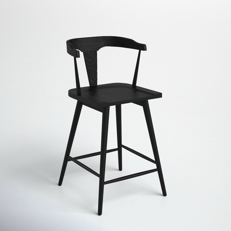 Agata Solid Wood Counter Stool