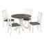 Ensemble de table de salle à manger 5 pièces Mid-Century-116383435-116383432