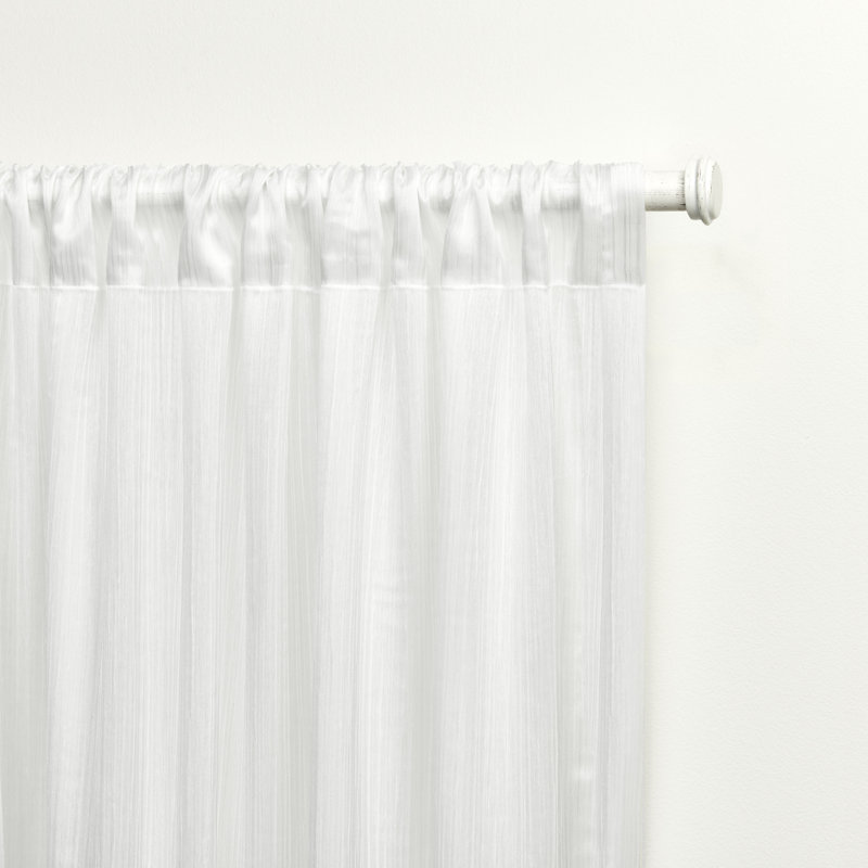 Lauren Ralph Lauren Coralina Sheer Rod Pocket Curtain Panel, 50" W x 84" L, White