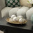 Oval Metal Gold Decorative Trays With Handles