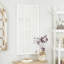 Miroir mural en bois blanc