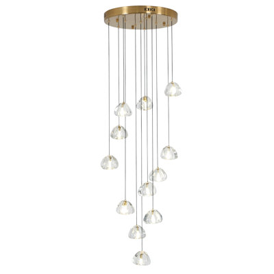 Bigham 12 - Light Cluster Teardrop Pendant
