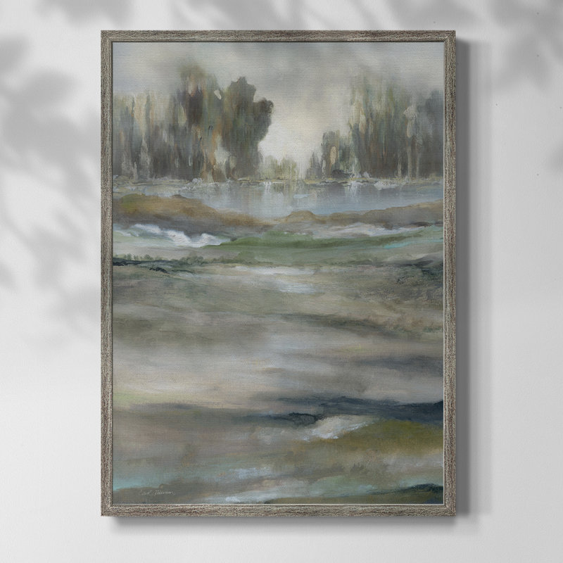 Lake Solitude, reproduction encadrée - bois massif, H 11 po x l 9 po