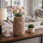 Sagebrook Home 15" Ethos Large 3D Printed Porcelain Vase-277419331