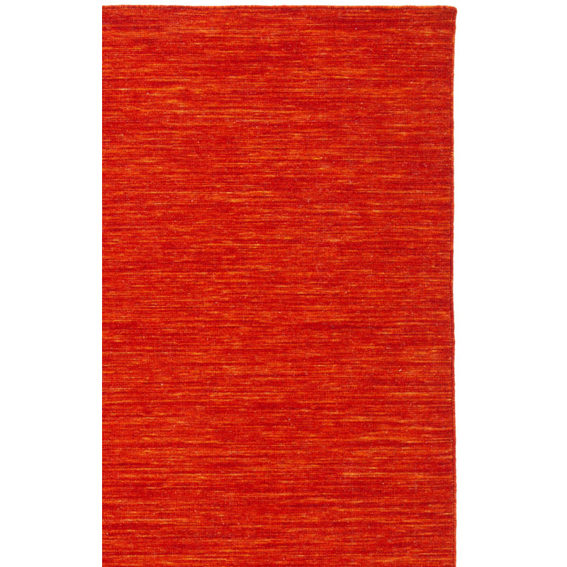 Kilim Hand Loomed Wool/Cotton Rug in Red/Rust, Rectangle 5' x 8'
