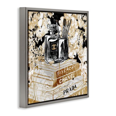 Glam Designer Fashion Books  Floater Canvas Wall Art by Ziwei Li