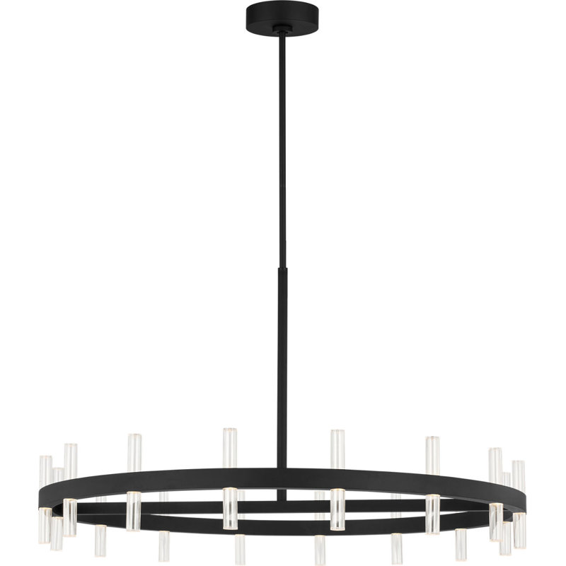 Lustre Meeks, H 6,2 po x l 36 po x P 36 po, Nuit noire, 32