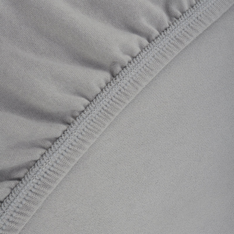 Housse de sommier en tricot Jersey StretchWrap, Simple, Gris clair