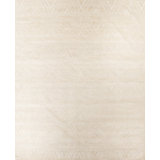 Geometric Hand-Knotted Wool Cream Area Rug