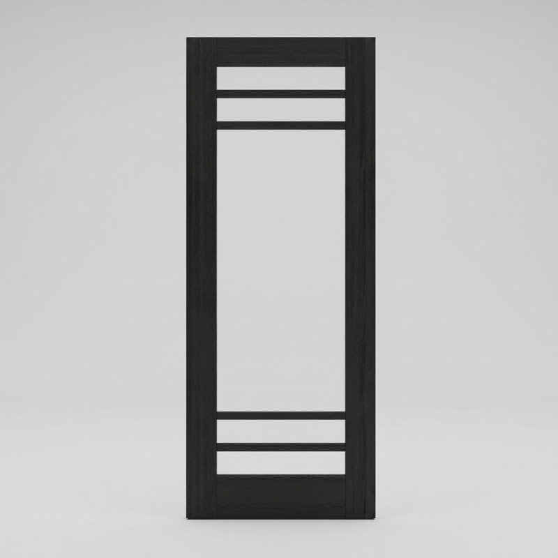 Porte d'extérieur 96 po Dalle acajou 96 po, sans finition SDL 5, 36" x 96" [36" Door]
