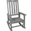 Gris, bois, chaise berçante surdimensionnée, siège large, dossier haut, détente dans n'importe quel décor intérieur ou extérieur, assemblage facile, chaise berçante en bois surdimensionnée, chaise berçante et utilisation en douceur, confortable, divers-1009617017