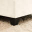 Canapé modulaire modulaire avec chenille douce, siège en mousse haute, agencement flexible, beige pour les salons compacts