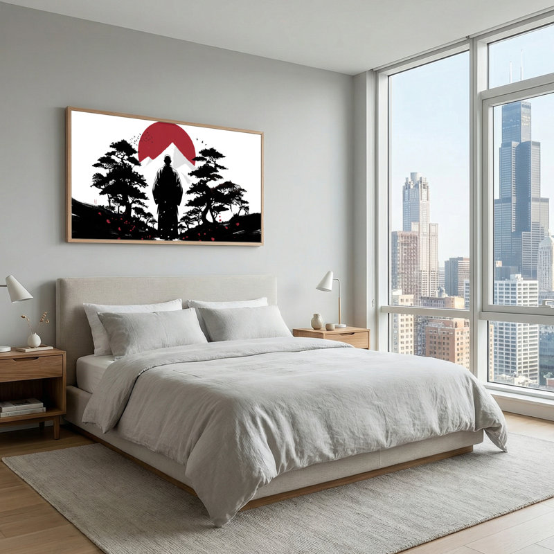 Samurai Sunset, 48 x 24 pouces