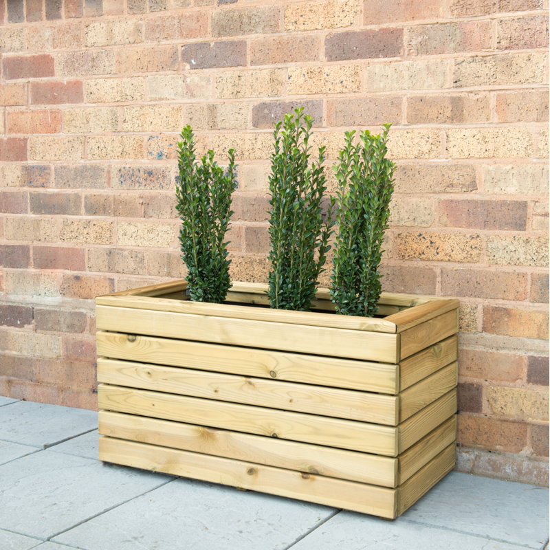 Handmade Wood Planter Box, 15.7cm W x 31.5cm L x 17.36cm H